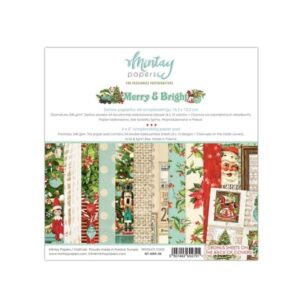 Renkli scrapbooking kağıtları seti.