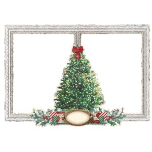 Noel ağacı ve çerçeve dekorasyonu