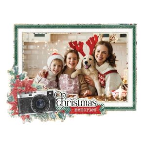 Noel anıları, sevimli köpek ve insanlar.