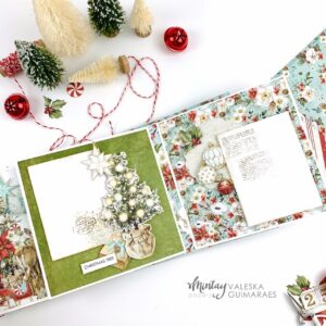 Noel temalı scrapbooking sayfası
