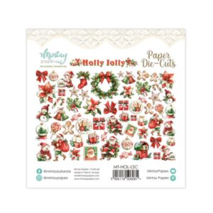 Noel temalı kağıt kesimler.