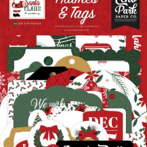 Noel temalı çerçeveler ve etiketler