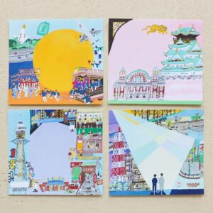 Renkli şehir manzaraları ve etkinlikler