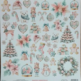 Mintay Papers Basic Elements 12" x 12" - Pastel Christmas, 50pcs