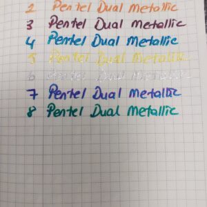 Alternative view of Pentel Dual Metallic Jel Kalem-Pembe +Metallic Pink(1 numara)