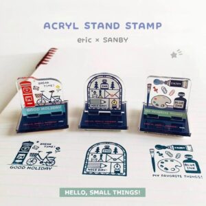 Alternative view of SANBY × Eric Small Things Acrylic Stand Stamp - Stained Glass