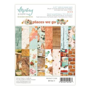 Mintay Papers, Places We Go Paper Pad, 15,2x20,3 cm