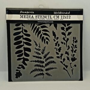 Bitki desenli şablon paketi