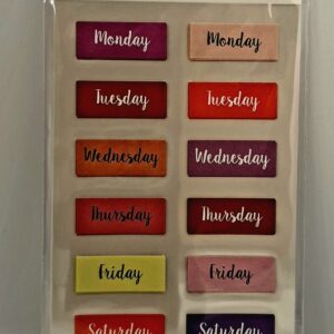 Haftanın günleri etiketleri