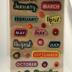 Ay isimleri için çıkartmalar