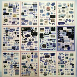 Çeşitli etiketler ve simgeler.