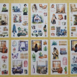 Çeşitli sanatlı çıkartmalar ve resimler