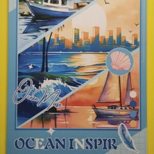 Yaz ve deniz temalı sticker