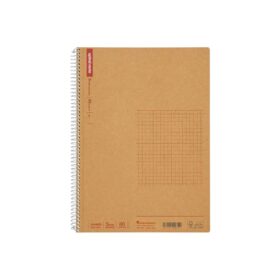 Kareli spiral defter, kahverengi kapak