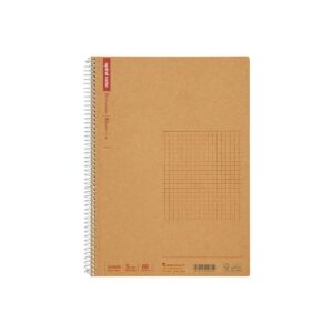 Kareli spiral defter, kahverengi kapak