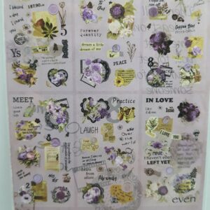 Alternative view of Purple Flowers Pet Sticker