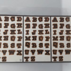 Alphabet sticker