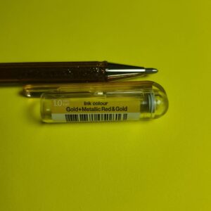 Alternative view of Pentel Dual Metallic Jel Kalem-Gold +Metallic Red&Gold