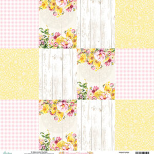 Çiçekli desenli pastel renkli kağıt