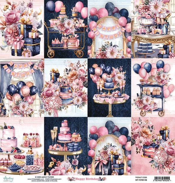 Doğum günü temalı renkli tasarım