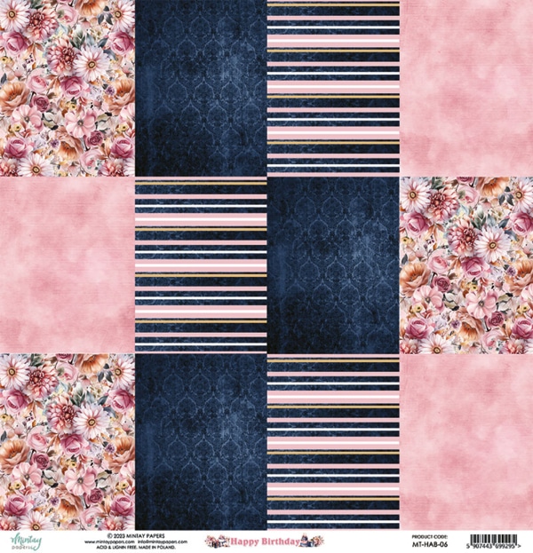 Çiçekli ve çizgili desenler