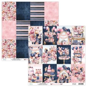 Çiçekli doğum günü kartonu tasarımı