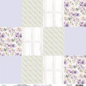 Çiçekli desenli kağıt parçası