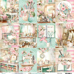 El sanatları odası, pastel renkler.