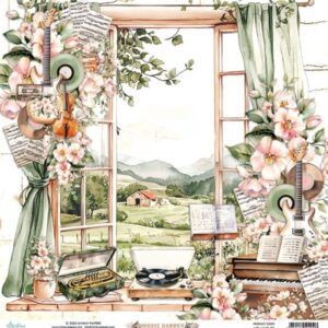 Alternative view of Mintay Papers Music Garden Paper-01