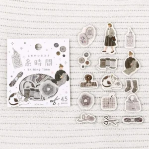 Alternative view of BGM Foil Flake Sticker Otome no Hitotoki - Knitting Time