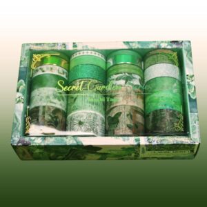 Desenli washi tape-yeşil