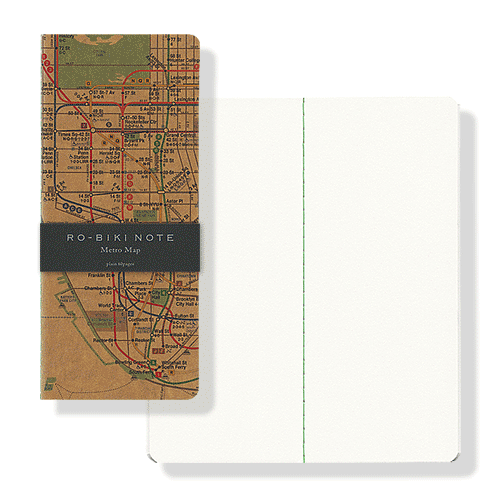Yamamoto Paper – Ro-biki Note, Metro Haritası, Düz Defter
