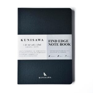 KUNISAWA, FIND EDGE NOTEBOOK, SUMI, A5, 5mm Dot Grid, 192 Pages
