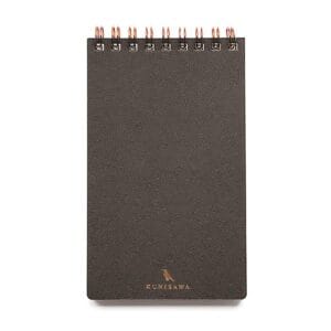 KUNISAWA, FIND POCKET NOTE, Charcoal, 5mm Grid, 50 Pages