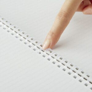 Alternative view of Kokuyo, Soft Ring Notebook Natural, Horizontal Rule, A5, 80 Sheets, Black