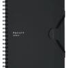 Kokuyo, Soft Ring Notebook, Penott 5mm Grid, A5, 70 Sheets, Black