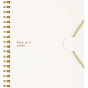 Kokuyo, Soft Ring Notebook, Penott 5mm Grid, A5, 70 Sheets, White