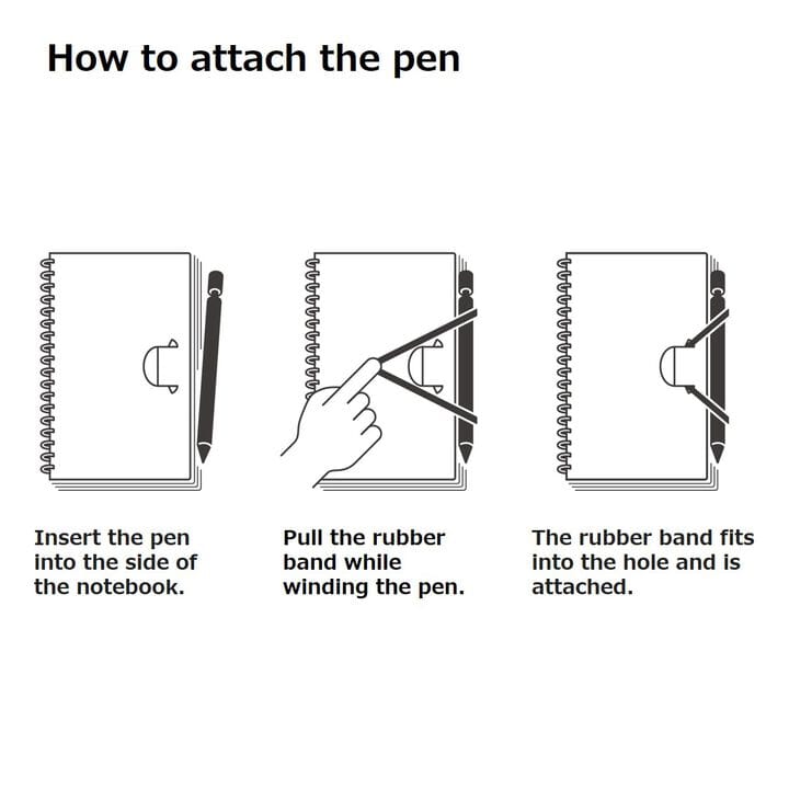 Kokuyo, Soft Ring Notebook, Penott 5mm Grid, A5, 70 Sheets, Black - Görsel 3