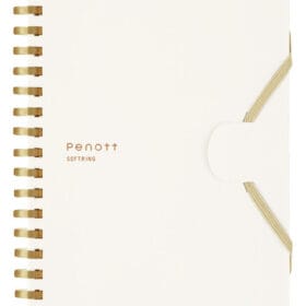 Kokuyo, Soft Ring Notebook, Penott 5mm Grid, B6, 70 Sheets, White