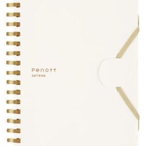 Kokuyo, Soft Ring Notebook, Penott 5mm Grid, B6, 70 Sheets, White
