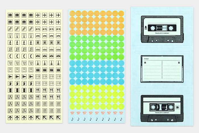 Traveler's notebook, Sticker Set for 2019 Diary, 6 sheets - Görsel 3