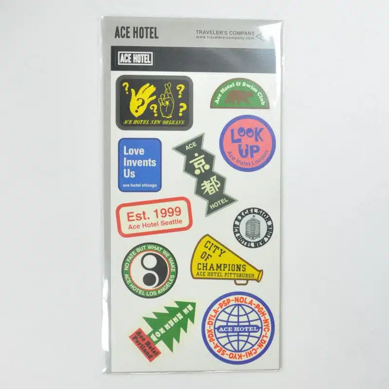 Traveler's Company Stickers X ACE HOTEL (2020)
