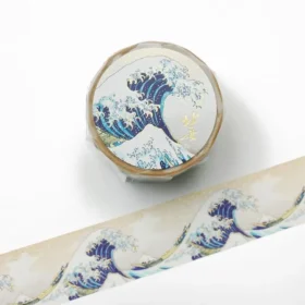 Cozyca Foil-Stamped Washi Tape - Hokusai Great Waves