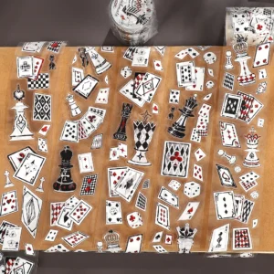 Alternative view of Pet Tape - Vintage Playing Cards and Chess Set, 5m
