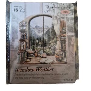 Window Weather Sunny Day, Pet Sticker, 15 adet