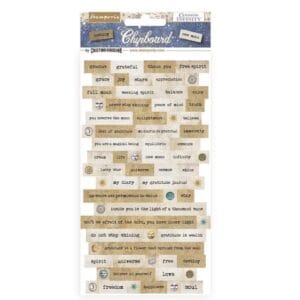 STAMPERİA, Cosmos Infinity- Chipboard cm 15x30