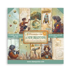 STAMPERİA, A new Beginning-Scrapbooking Small Pad 10 sheets cm 20,3X20,3 (8"X8")