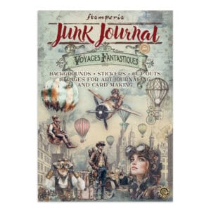 STAMPERİA, Voyages Fantastiques- Junk Journal- stickers, cut-outs, backgrounds
