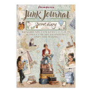 STAMPERİA, Secret Diary- Junk Journal- stickers, cut-outs, backgrounds