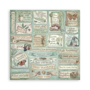 Alternative view of STAMPERİA, Herbarium Silvae-Scrapbooking Paper Pad 10 sheets cm 30,5x30,5 (12"x12")